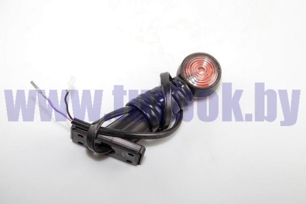 Фонарь боковой габаритов полуприцепов (рога) правый с лампочкой