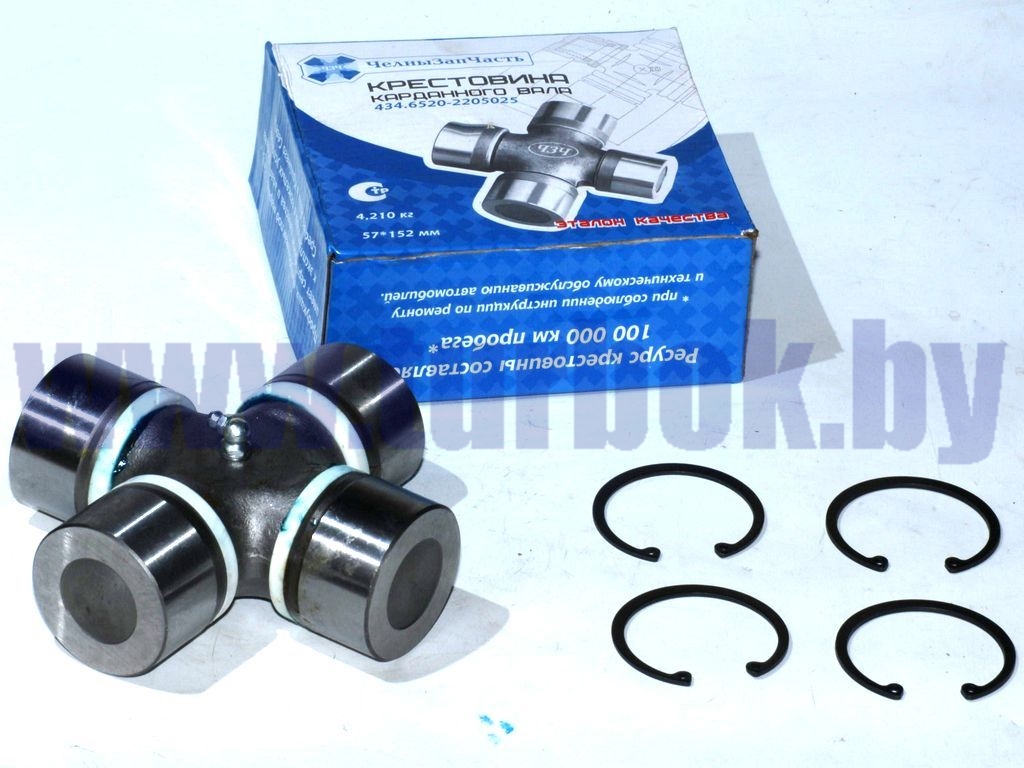 Крестовина кардана в сборе (D=57,152х152) без паза, МАЗ-МАН-543265, МАЗ-544008/434.6520-2205025