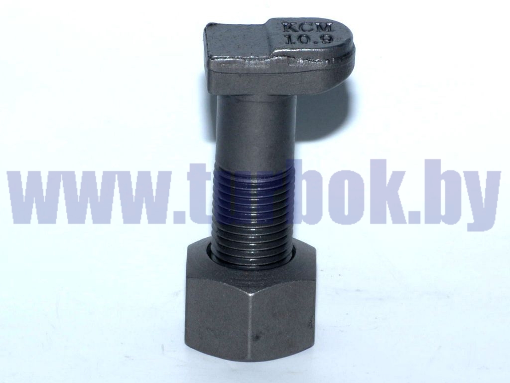 Болт колеса (костыль, L=65, М20х2) с гайкой М20х2 тефлон