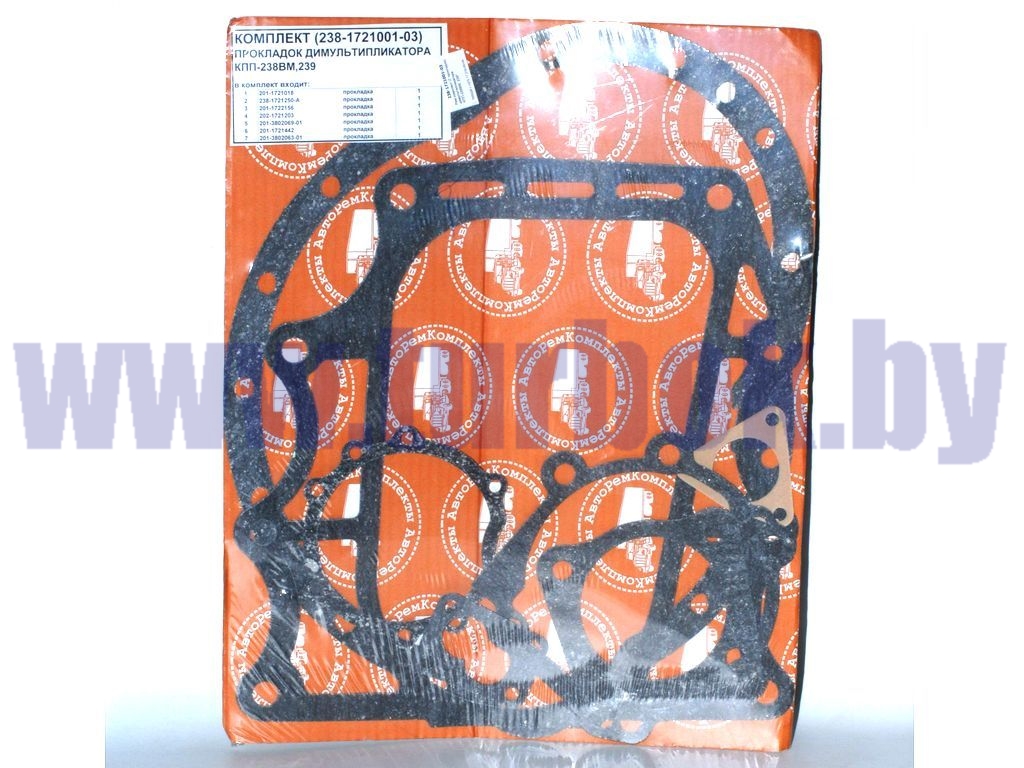 Рем.комплект (7 прокладок) демультипликатора КПП-238ВМ, 239*