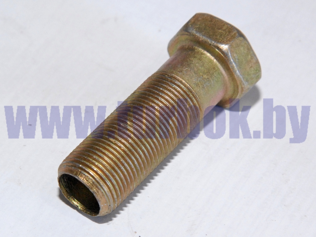 Палец (болт) М20*1.5-6h*55 ушка рессоры с торцевым отверстием для фиксации втулки