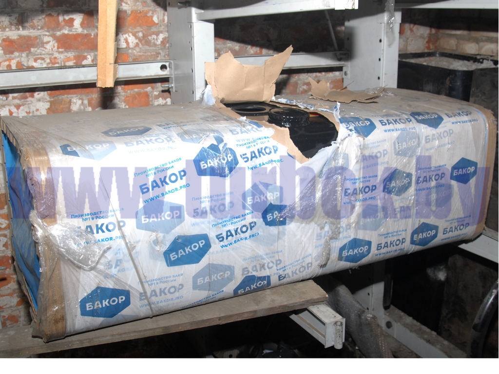 Бак топливный 350 л 1400х600х450,  П0016423