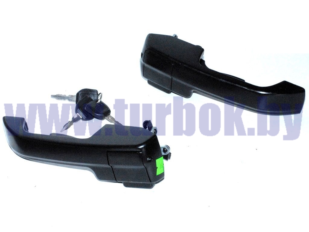 Комплект ручек наружных(2 ручки с замком+3ключа) н/о