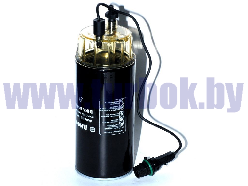 Фильтр топливный МАЗ, МАН, Mercedes-Benz, Volvo, КАМАЗ в сборе со стаканом и 2-х контактным датчиком