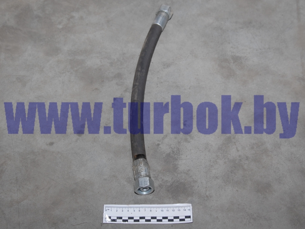 Шланг гидравлический подъема кузова (L=450, гайка 32, гайка 32)