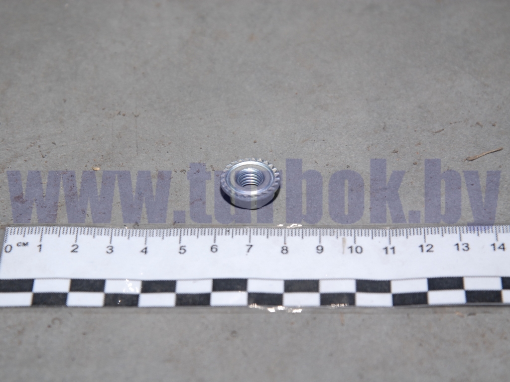 Гайка М08*1.25х18 с зубчатым буртиком КАМАЗ-65115, 6520