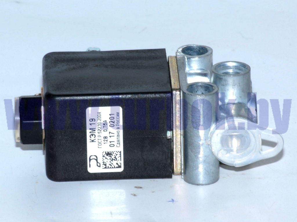 Клапан электромагнитный (НЗ,клеммы М4,К1/8,12В,Dу=3) ЗИЛ