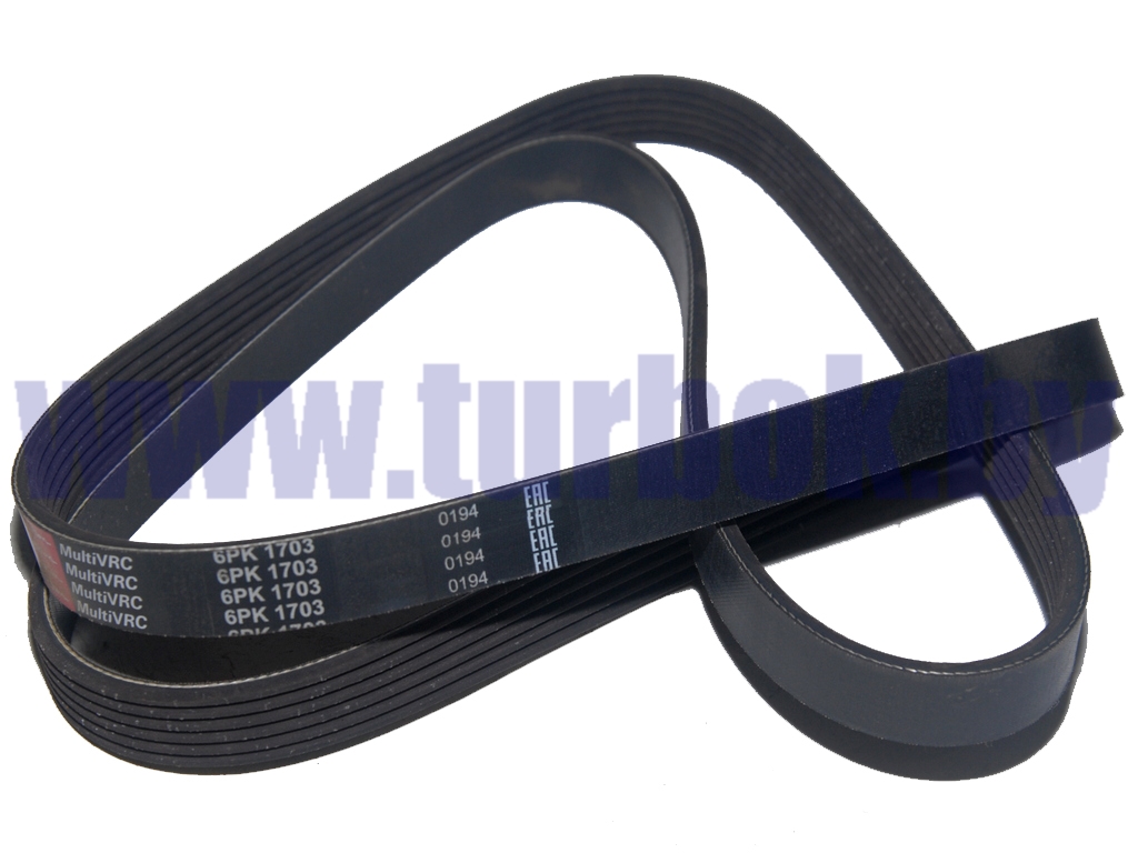 Ремень насоса водяного, генератора КАМАЗ-6520 Евро-2 21,36х5-1703 RUBENA