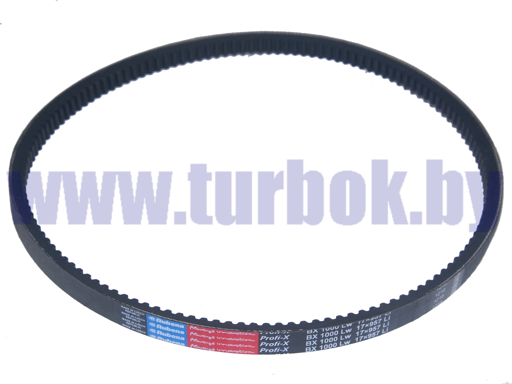 Ремень насоса ГУР Евро-2,-3  ЯМЗ-7511, 6581,6582; ММЗ-260.5С (зубчатый) 17х11-1003 RUBENA