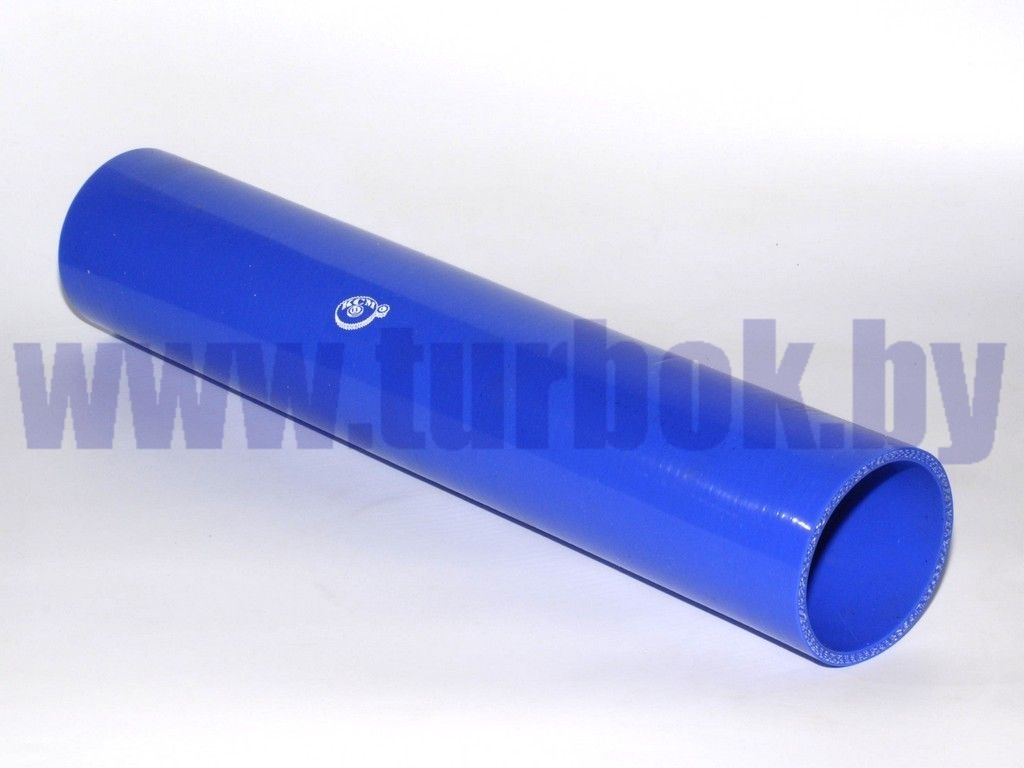 Шланг отводящий (патрубок радиатора нижний,L=370,D=70) силикон синий