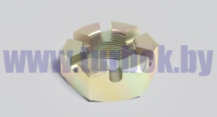 Гайка М30х1,5-6Н корончатая пальца штанги реактивной