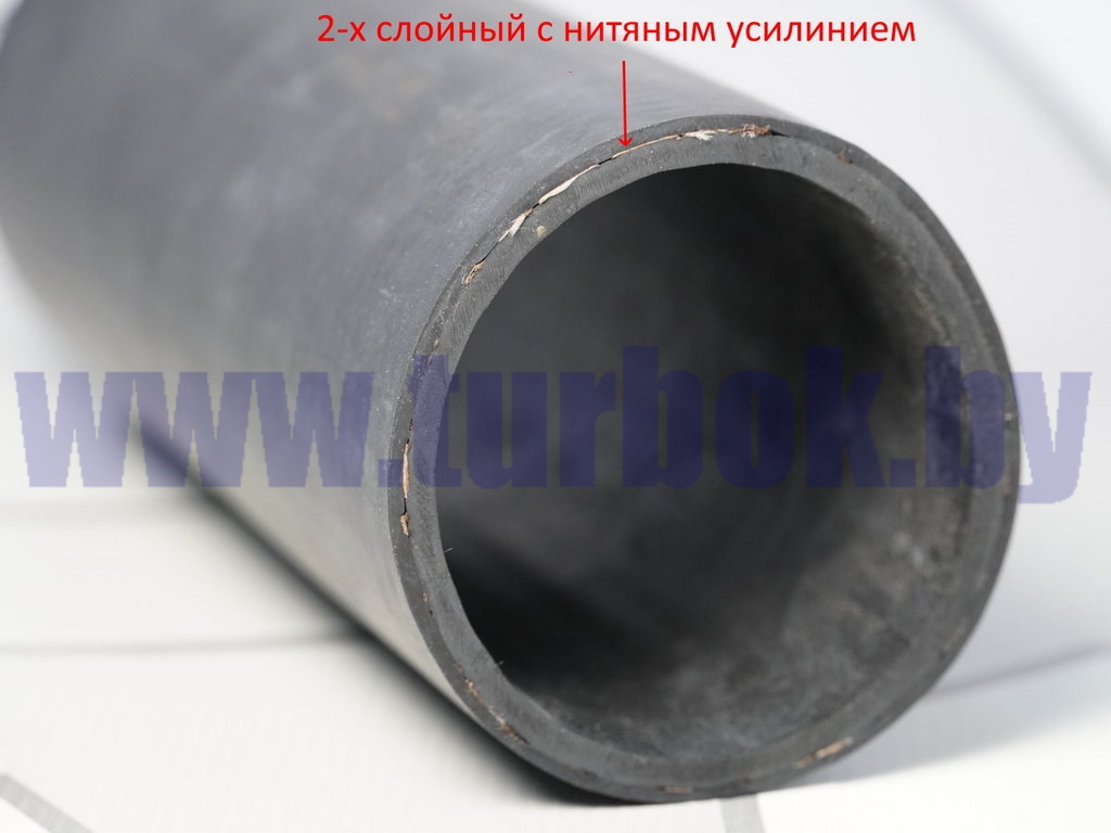 Шланг отводящий (патрубок радиатора нижний,L=180,D=60*70) 2-ух слойный армированный с нитяным усилен