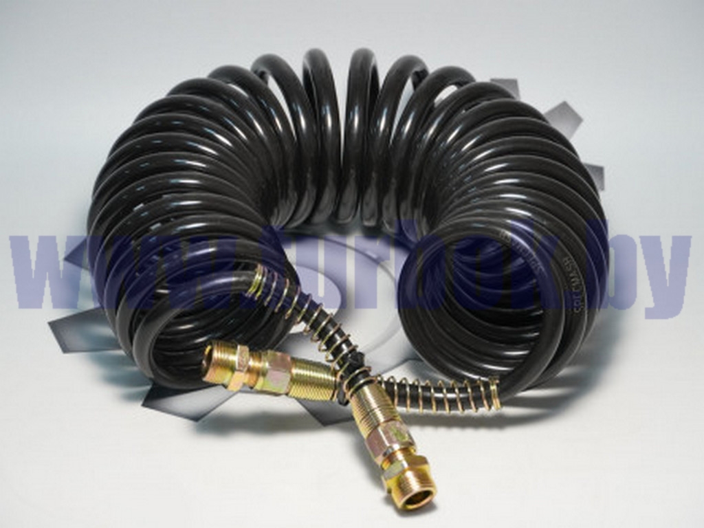 Кабель спиральный  (шланг М16*1,5 витой (L=7.5 м) чёрный северный вариант