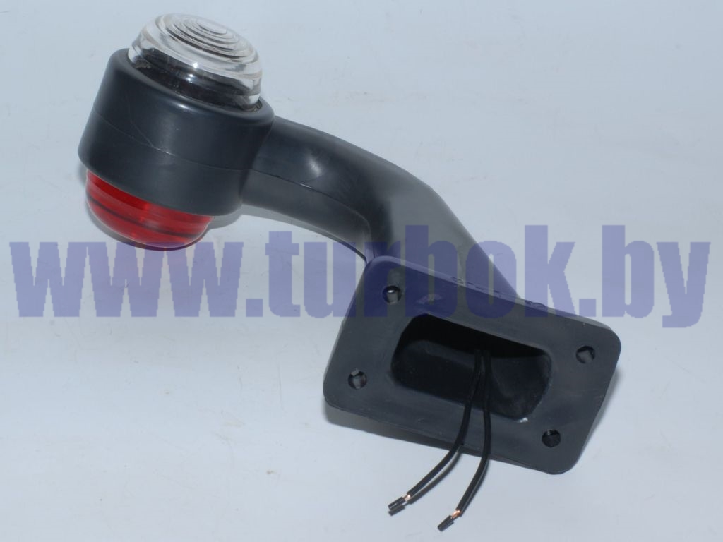 Фонарь боковой габаритов полуприцепов (рога) левый без лампочки под бесцокольную лампу