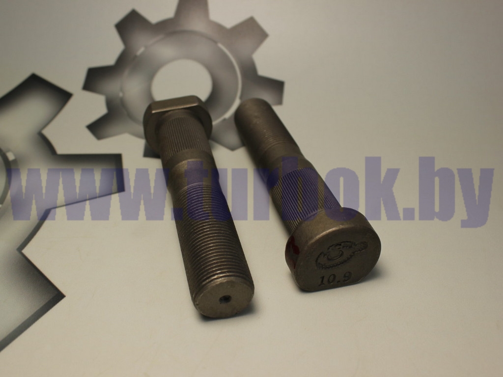 Болт ступицы (Еврошпилька L-105мм) ЛИАЗ, задняя н/обр ТЕФЛОН (низкая юбка)