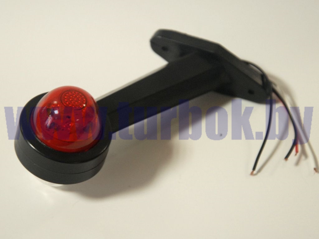 Фонарь боковой габаритов полуприцепов (рога) на светодиодах L=120 угол 45