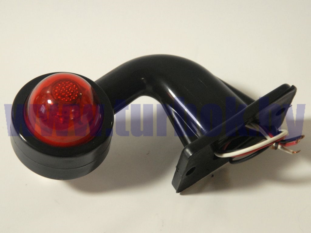 Фонарь боковой габаритов полуприцепов (рога) на светодиодах L=100 угол 90