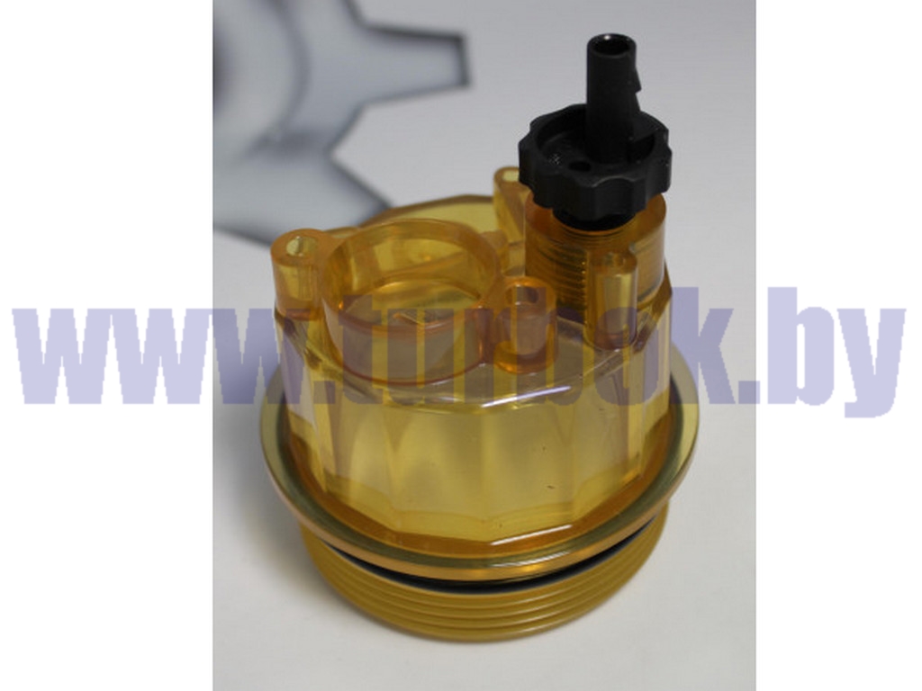 Стакан отстойник с ПОДОГРЕВОМ и  клапаном слива (Отстойник в сб.фильтра PL-270/420)