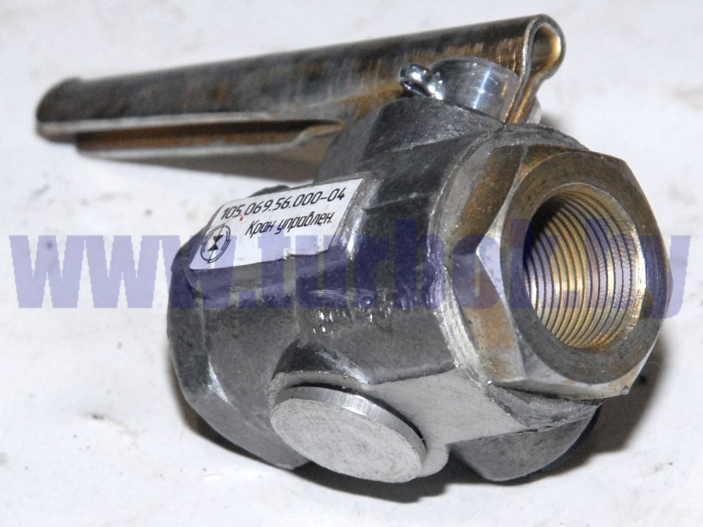 Кран ручного управления подвесной осью прицепа 3 отверстия М22