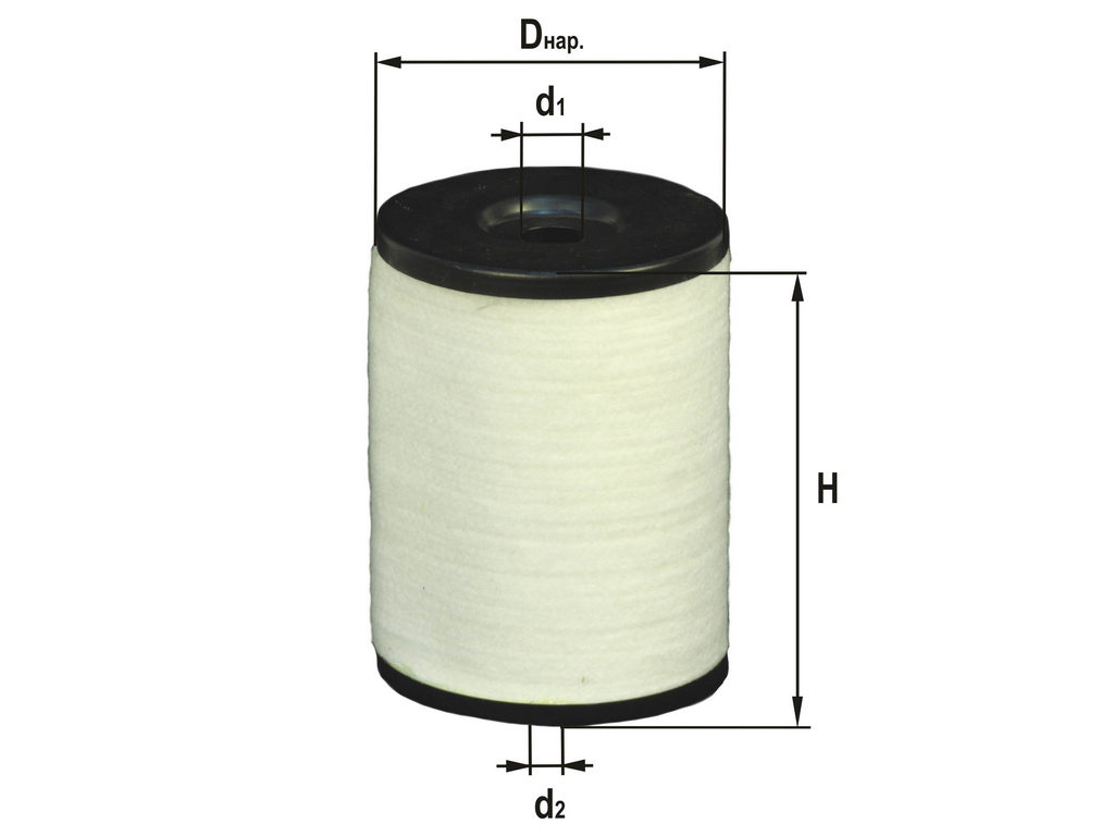 Элемент фильтрующий топлива тонкой очистки ЯМЗ (107х80х32/14,5) /238-1117038-АЗМКС