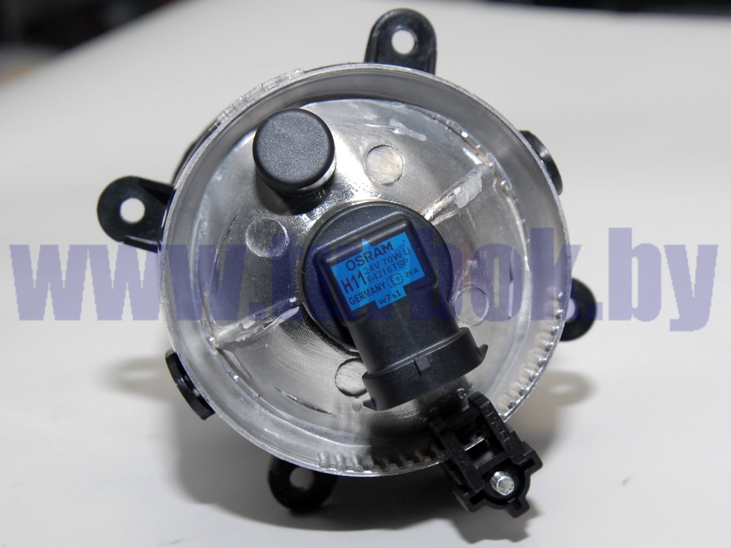 Фара противотуманная белая с лампочкой передняя КАМАЗ-6520 рестайлинг 2 без кронштейна