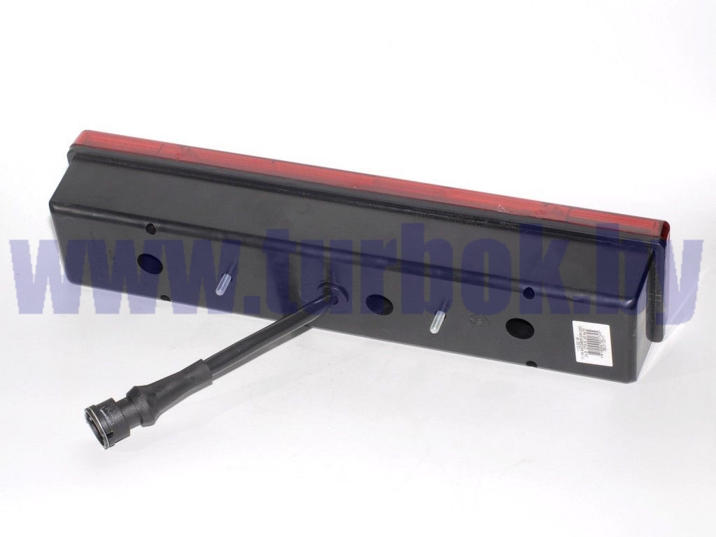 Фонарь задний шестисекционный без повторителя габарита узкий с разъёмом вилка СЦАЗ 24В