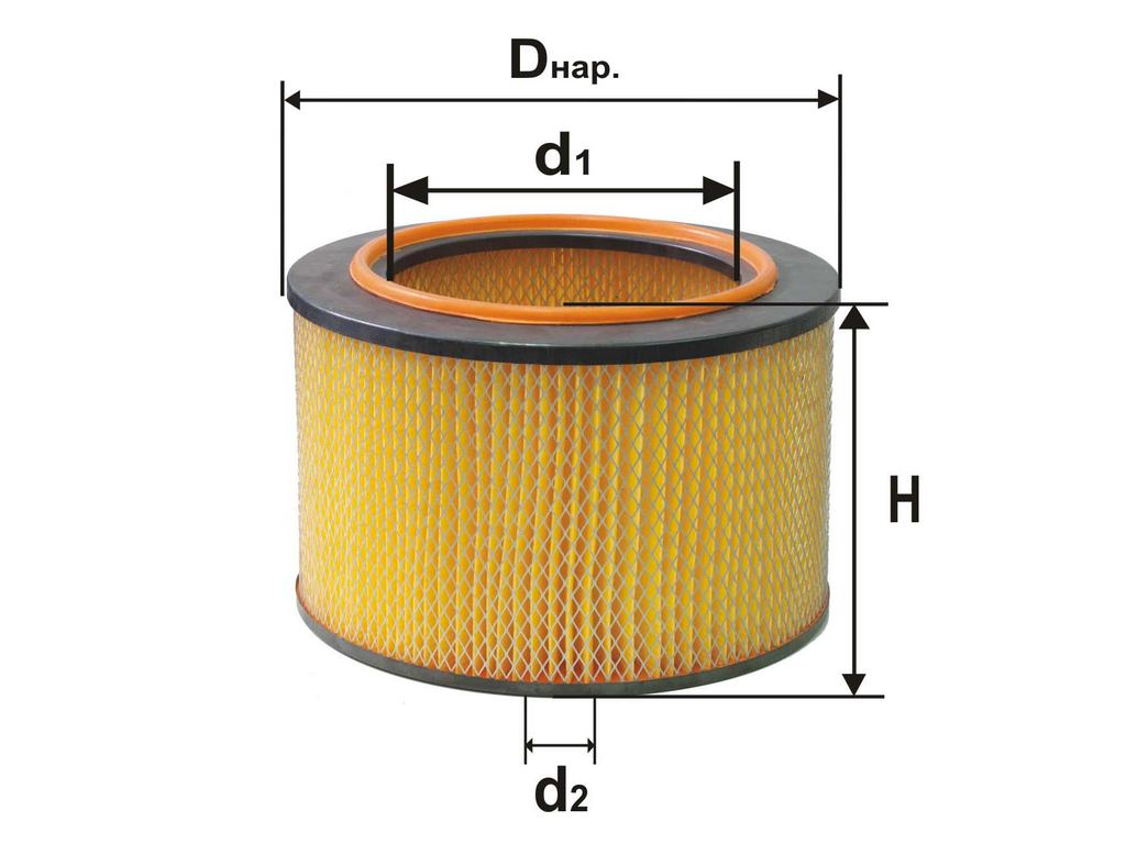 Элемент фильтрующий воздуха ЗИЛ-133. ГЯ, 645, УРАЛ-53202, 4320, 5557