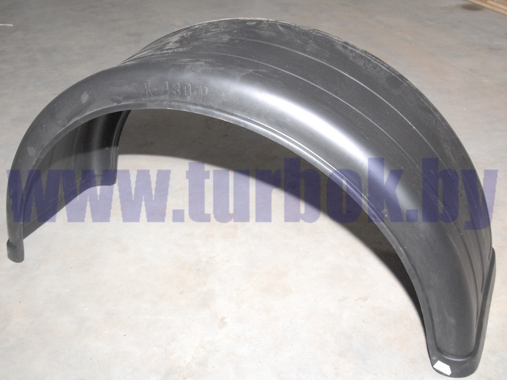 Крыло-брызговик 1920х450 пластик односкатное рифлёное