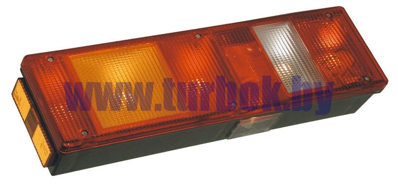 Фонарь задний шестисекционный без повторителя габарита правый разъем Tyco Electronics