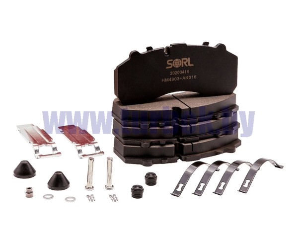 Колодка тормозная с комплектом аксессуаров (ан. 980107880, A0064201120)
